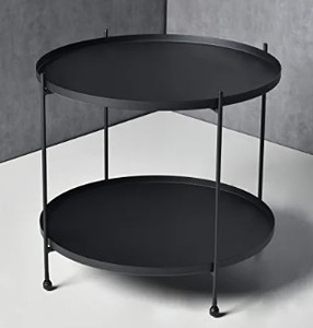 lot 8199 image: Lisuden 2 Tier Bar Table Black