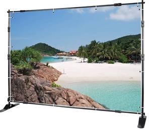 lot 8203 image: Voilamart Step And Repeat DisplayStand With Carrying Bag