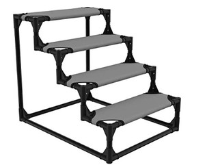 lot 8208 image: Veehoo Sturdy Pet Steps For High Bed Couch Black