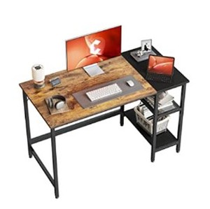 lot 8215 image: CubiCubi Bestier Computer Desk Brown 59.59x33
