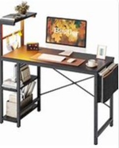 lot 8217 image: Bestier 44 Computer Desk With LED