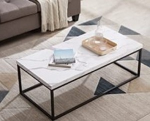 lot 14136 image: Gensi Wood And Metal Coffee Table, 47 x 27