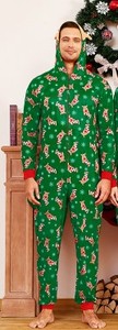 lot 8250 image: Holiday Christmas Reindeer Onesie For Mom Medium