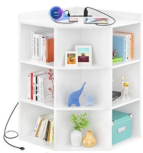 lot 8282 image: AheaPlus White Corner Cabinet