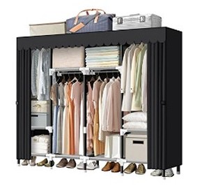 lot 8284 image: Lokeme Portable Wardrobe Closet Gray
