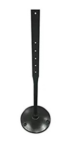 lot 8285 image: SmartSign K Base 14 Cast Iron Sign Base 14 Of Stand With 4ft Post And Sign Bolts And Nuts Black