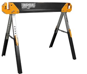 lot 8288 image: ToughBuilt - Folding SawhorseJobsite Table - Sturdy, Durable, Lightweight, Heavy-Duty, 100% High Grade Steel- 2 Pack