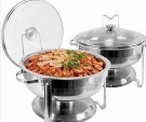 lot 14173 image: Brisunshine 430 Stainless Steel Chafing Dish, Set Of 2