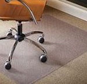 lot 14178 image: Carpet Office Chair Mat, Clear, 3 x 42