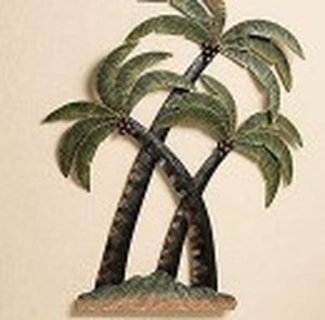lot 14183 image: Touch of Class Coco Palm Tree Wall D�cor