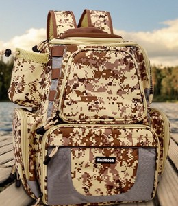 lot 2404 image: HalfHook Utility Fishing Back Pack, Digital Sand Camo