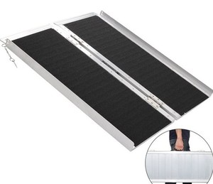 lot 2407 image: Orford AI Alloy 4 Non Slid Folding Wheelchair Ramp