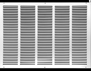 lot 2419 image: Handua Steel Return Air Grille, 20x25, White