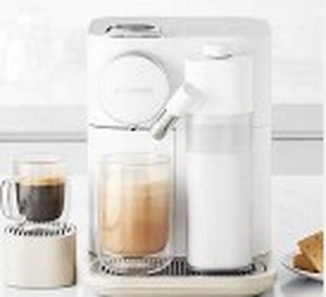 lot 6058 image: Nespresso - DeLonghi Lattissima One Espresso Machine - Silky WhiteModelEN500W