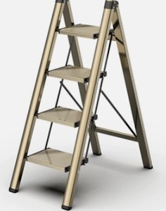 lot 2409 image: GameGem 4 Step Folding Ladder