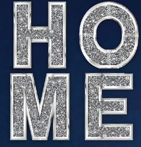lot 5504 image: HOME Bling Decor Letters, Large Independent 4 pcs