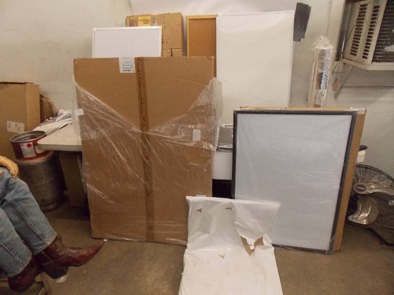 lot 251 image: Huge Lot of Poster Board And Dry Erase Boards