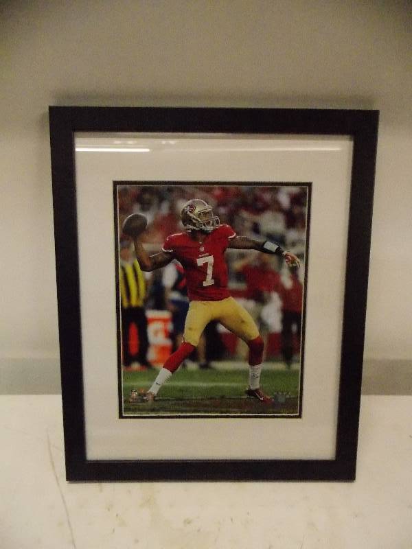 lot 301 image: Colin Kaepernick Framed Photo