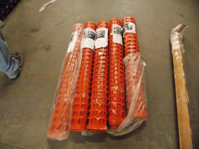 lot 310 image: Lot of 5 Rolls Of Temporary Fencing