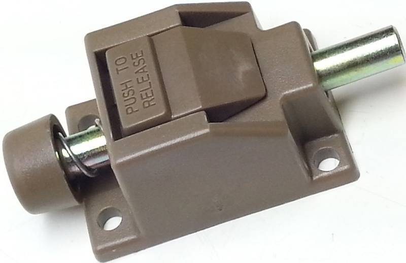 Heavy duty spring loaded hatch door lid lock N place quick release