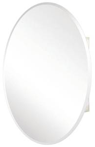 lot 9004 image: Pegasus SP4583 24 inch Recessed or Surface Mount Medicine Cabinet with Oval Beveled Mirror