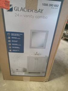 lot 9012 image: Glacier Bay 24 inch Vanity - Grey