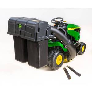 lot 9020 image: John Deere 42 in - Twin Bagger for 100 Series Tractors