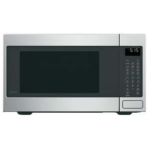 lot 9021 image: Cafe - 1 - 5 Cu - Ft - Convection Microwave with Sensor Cooking - Stainless steel