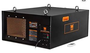 lot 9137 image: WEN 3417 3-Speed Remote-Controlled Industrial-Strength Air Filtration System 5567021044 CFMPOWERS ON