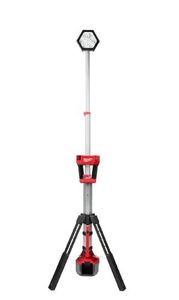 lot 9106 image: Milwaukee M18 18-Volt Lithium-Ion Cordless Rocket Dual Power Tower Light Tool-Only - Retail $230