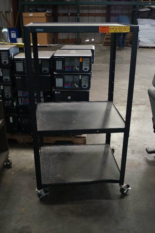 lot 4162 image: Metal Rolling Audio  Video Cart