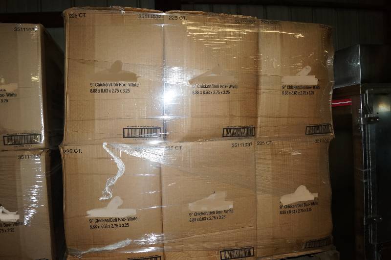 lot 4156 image: 9 Large Carry Out Boxes 32 cases