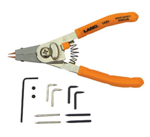 lot 53062 image: Lang LNG-1421 Quick Switch Pliers with Adjustable Stop & Tip Kit