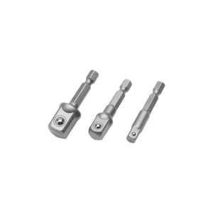 lot 53079 image: Performance Tool Performance Tool 3 Piece Power Drill Socket Adapter Set (W1390)