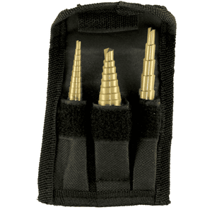lot 53160 image: Performance Tool 3 Piece Step Drill Set (W9003)