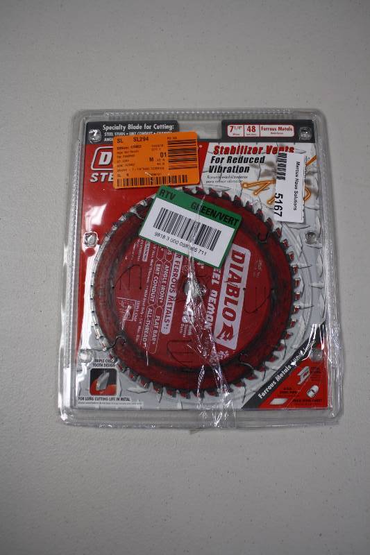 lot 5167 image: DIABLO SAW BLADE