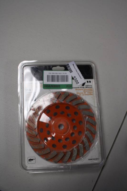 lot 5300 image: RIDGID DIAMOND CUP WHEEL