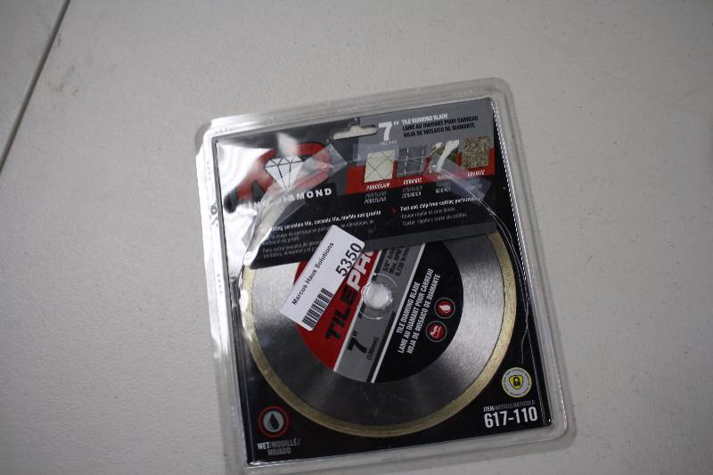 lot 5350 image: 7 INCH DIAMOND BLADE