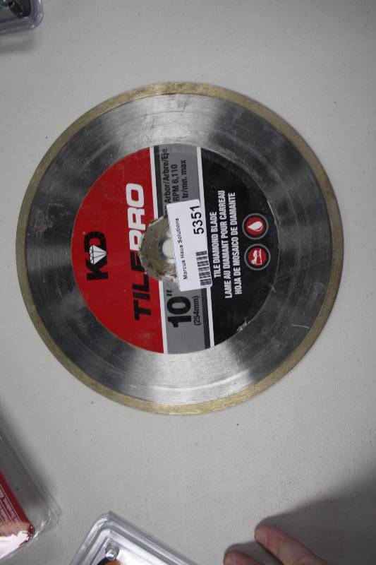 lot 5351 image: 10 INCH TILESAW BLADE