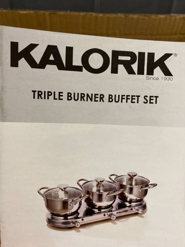 Kalorik triple buffet discount burner