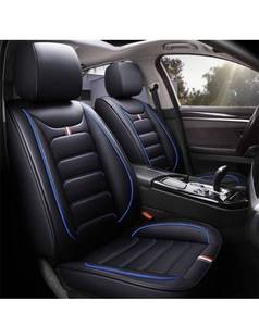 lot 37849 image: otoez 5 Car Seat Covers Leather Seat Covers Full Set for Car Sedan SUV Truck Vans Front & Rear Seat Cushion Protector Fit for Most Honda Chevy Ford Hyundai Nissan Jeep VW Mazda