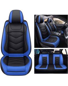 lot 37862 image: JOYOTO Universal Car Seat Covers for 5-Seat Vehicles Full Coverage Seat Cushion Front&Rear Seat Protector Universal Fit for Most SUV Sedan VW Golf Jetta Mazda Honda Insight and More, Black&Blue