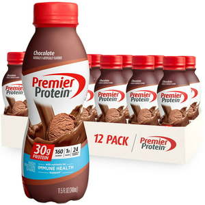 lot 180013 image: Premier Protein Shake Chocolate 30g Protein 11.5 Fl Oz 12 Ct