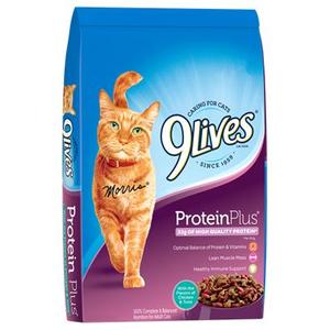lot 180029 image: 9Lives Protein Plus Dry Cat Food Bonus Bag, 13.2-Pound