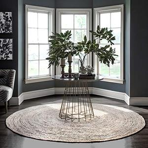 lot 180094 image: nuLOOM Rigo Hand woven Farmhouse Jute Area Rug