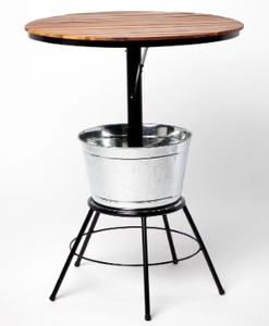 lot 23254 image: OASIS ROUND BAR TABLE W ICE BUCKET