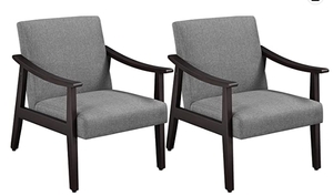 lot 23278 image: Yaheetech Item 592123 Dark Grey Accent Chair