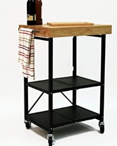 lot 23287 image: ORIGAMI KITCHEN CART W BASKET