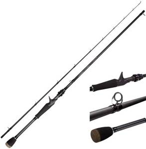 lot 4596 image: Bass Fishing Rod - 2pcs Collaspible Spinning Fishing Rod
