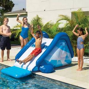 lot 4600 image: WOW Sports Inflatable Cascade Pool Slide